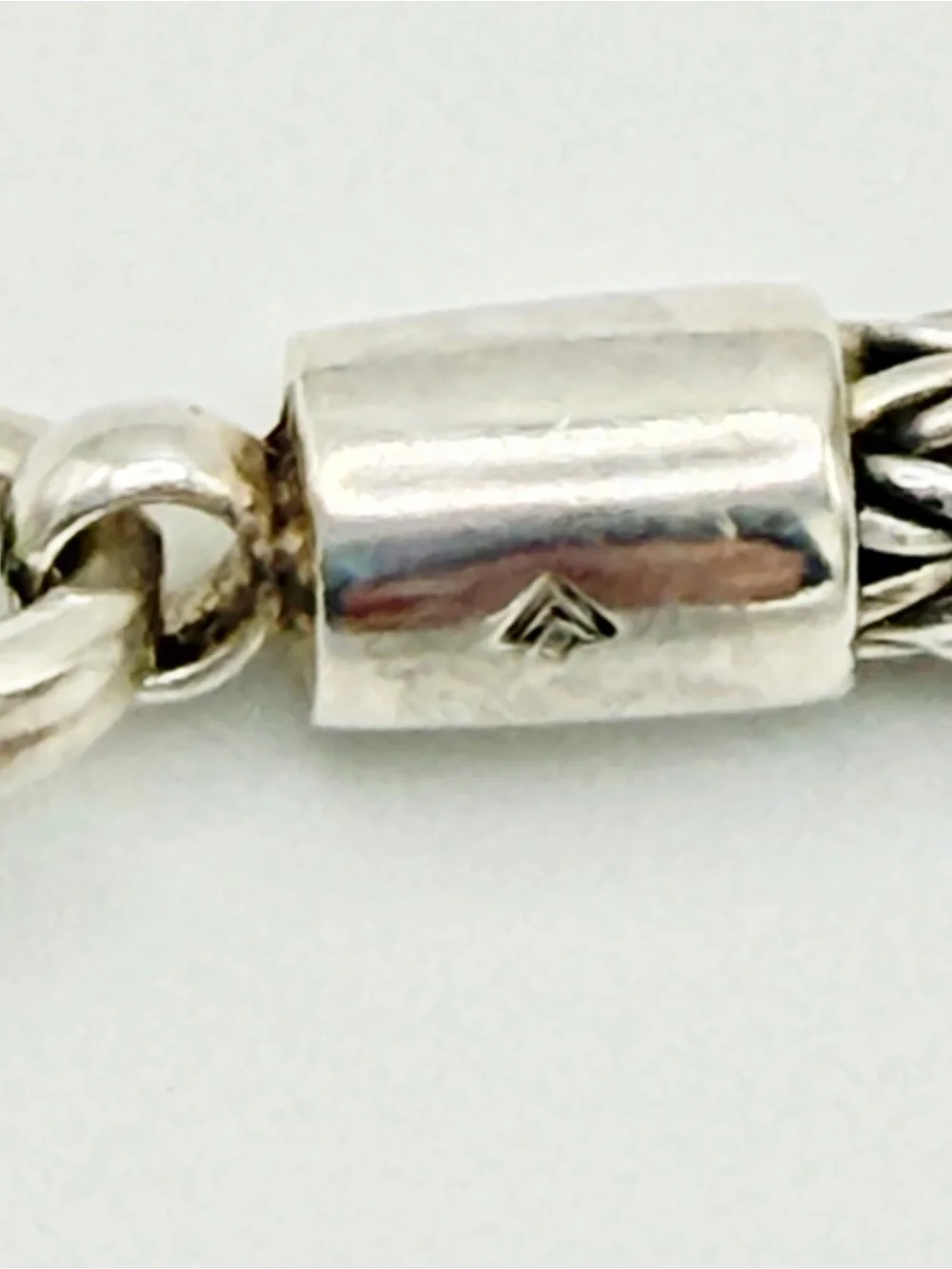 Silpada Rare HTF Sterling Silver Thick 17” Wheat Collar Chain w/Lobster Claw